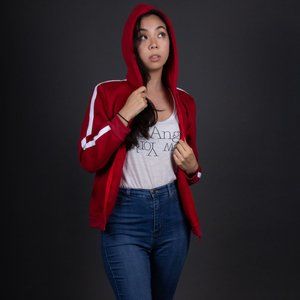 Sweatshirt/hoodie, white stipe - coco cosplay